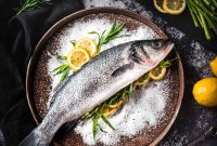 Crispy Salt-Baked Branzino with Lemon and Herbs