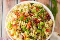 Instant Pot Vegetarian Pasta Salad with Fresh Veggies