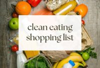 Printable Clean Eating Grocery List — Free Downloadable Template