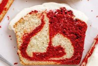 Moist Red Velvet Loaf Cake Recipe with Cream Cheese Glaze