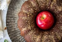 Apple Cider Doughnut Bundt Cake with Pecan Brown Sugar Swirl