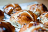 White Chocolate, Date & Pistachio Hot Cross Buns Recipe