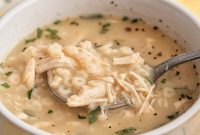 Creamy Lemon Chicken Pastina Soup Recipe