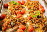 Perfectly Baked Swordfish with Lemon Herb Crust