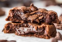 Chewy Fudge Chocolate Cookies Recipe