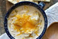 Creamy Crockpot Cheesy Chicken and Potato Soup