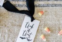 Spooky Halloween Trick-or-Treat Bag Tags for Kids