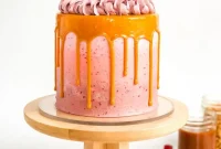 Smoked Butterscotch Cake with Raspberry Glaze: A Decadent Recipe