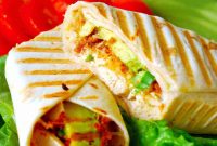 California Grilled Chicken Wrap Recipe with Avocado & Salsa