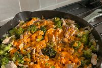 Garlic Butter Chicken and Broccoli Skillet (Low Carb)