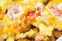 Simple Cheesy Breakfast Egg Bake Recipe