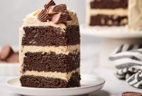 Chocolate Cake with Creamy Peanut Butter Frosting Recipe