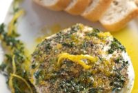 Thyme & Peppercorn Goat Cheese with Lemon Oil Drizzle