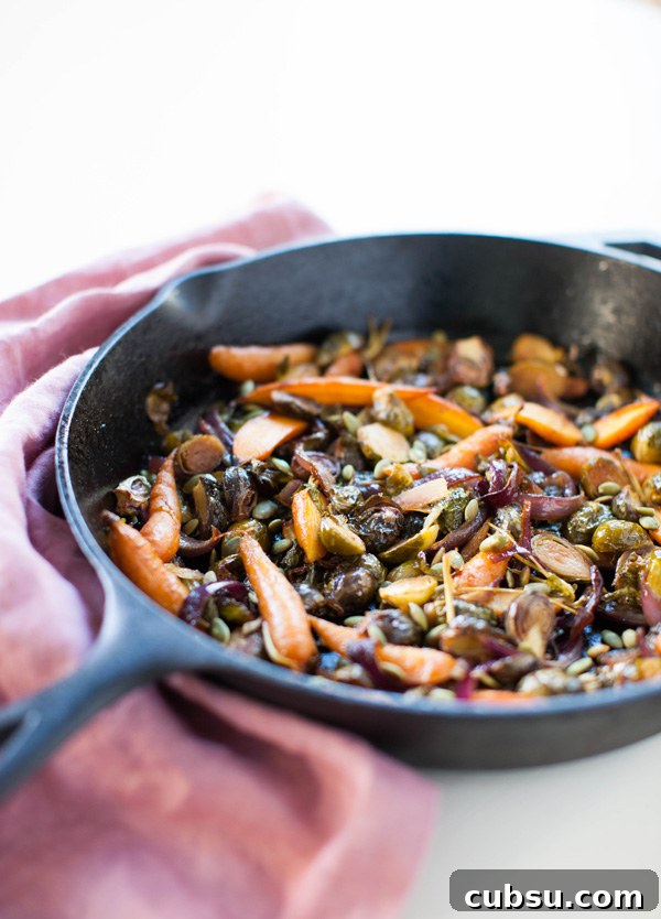 Smoky Maple Roasted Brussels Sprouts | sweetpotatosoul.com