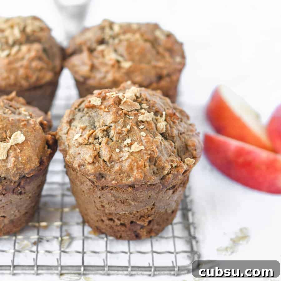 Gluten-Free Paleo Apple Muffins with Cinnamon and Almond Flour 4 Paleo Apple Muffins | kickassbaker.com Made with gluten-free, dairy-free ingredients for a healthy, delicious breakfast or snack #paleo #apple #muffins #easyrecipes #glutenfree #dairyfree