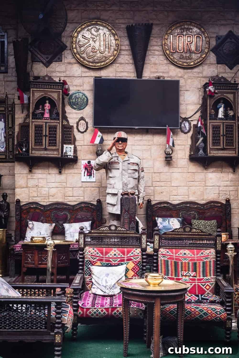 Cairo Adventures: Top Experiences and Hidden Gems to Explore 13 Decor of a funky and colorful cafe in Old Cairo.