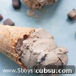 Waffle cone with milk way ice cream in it