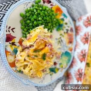 Cheesy Ham and Noodle Casserole