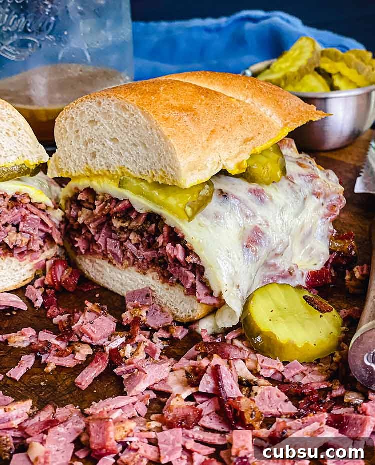 Smoked and Beer-Braised Corned Beef Recipe for Tender, Flavorful Meat 6 pastrami sandwich