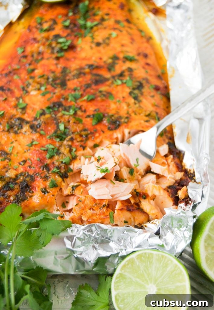Citrus-Baked Salmon with Lime and Herbs 2 Baked Lime Salmon served with cilantro and limes