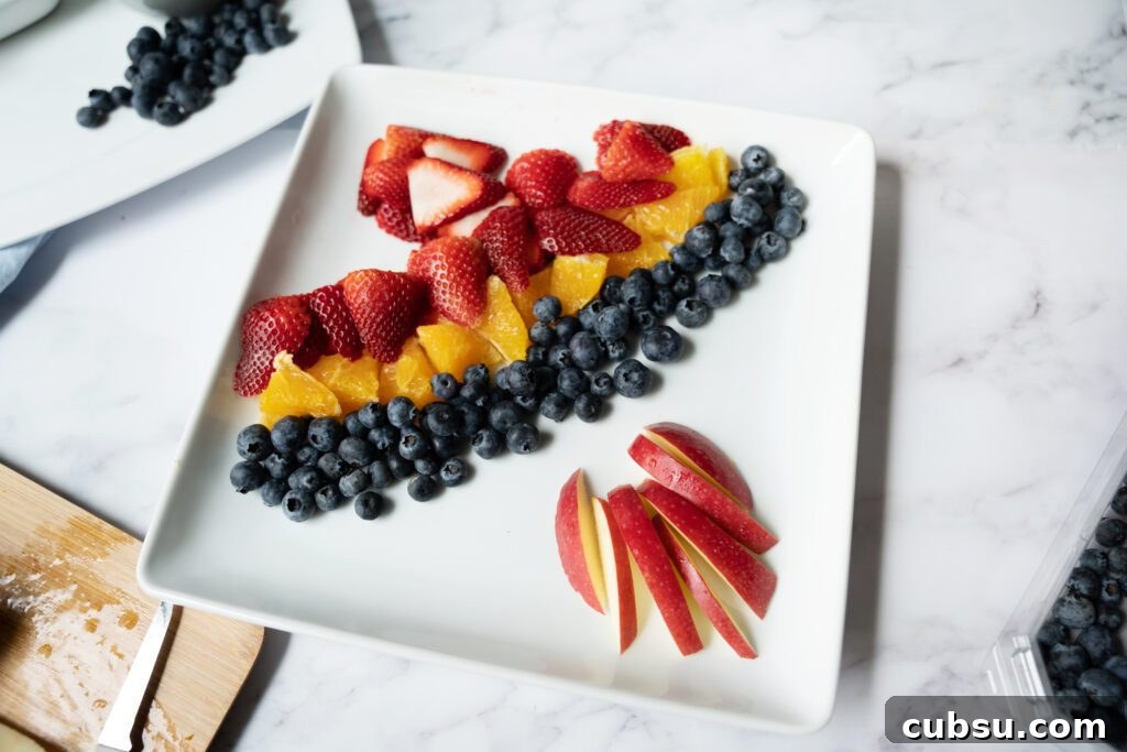 parrot fruit art tray