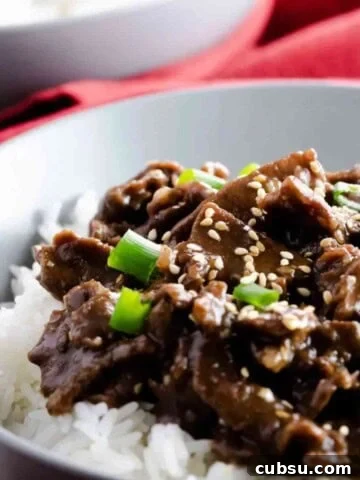 Instant Pot Mongolian Beef and Rice featured image