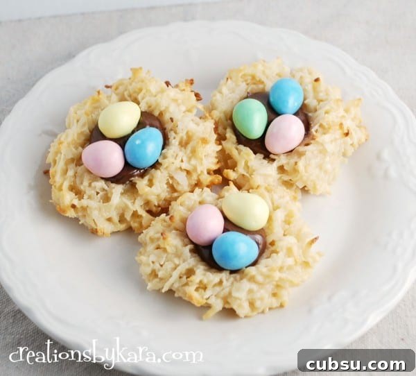 nutella macaroon nests 003 Easter recipe-macaroon nests with nutella