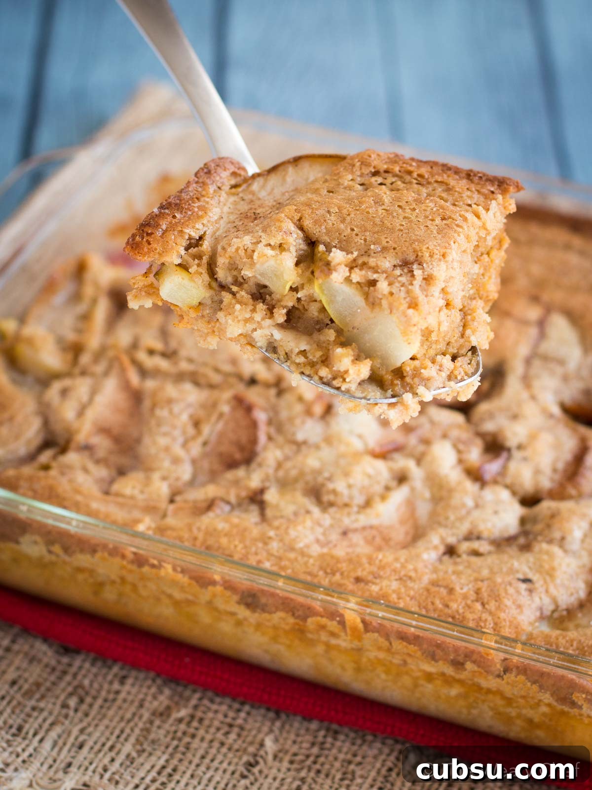 All the best of pumpkin pie and pear cobbler baked into one tasty dessert!