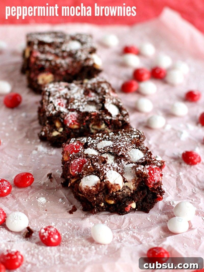 Autumn Pumpkin and Pear Cobbler Recipe for Cozy Desserts 7 These White Chocolate Peppermint Brownies are quick and easy to make and include coffee for a peppermint mocha flavor perfect for the holidays!