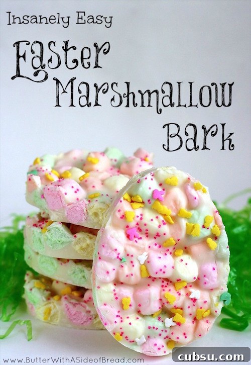 Creative Easter Decorating Ideas for a Stylish Holiday 20 Easter marshmallow bark - so easy to make!