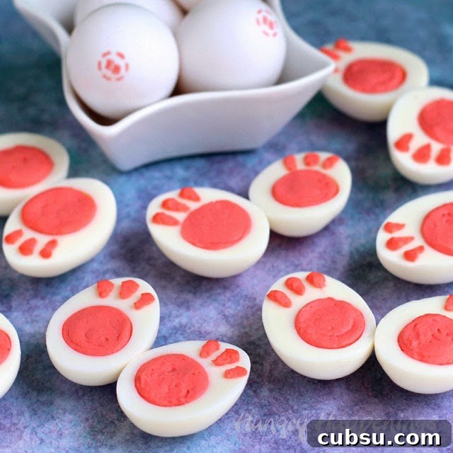 Creative Easter Decorating Ideas for a Stylish Holiday 21 Bunny feet deviled eggs - I love this!