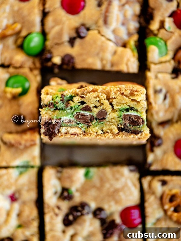 7-Layer Magic Cookie Bars Recipe: Simple Crowd-Pleaser 13 Holiday chocolate chip cookie bars cut into squares