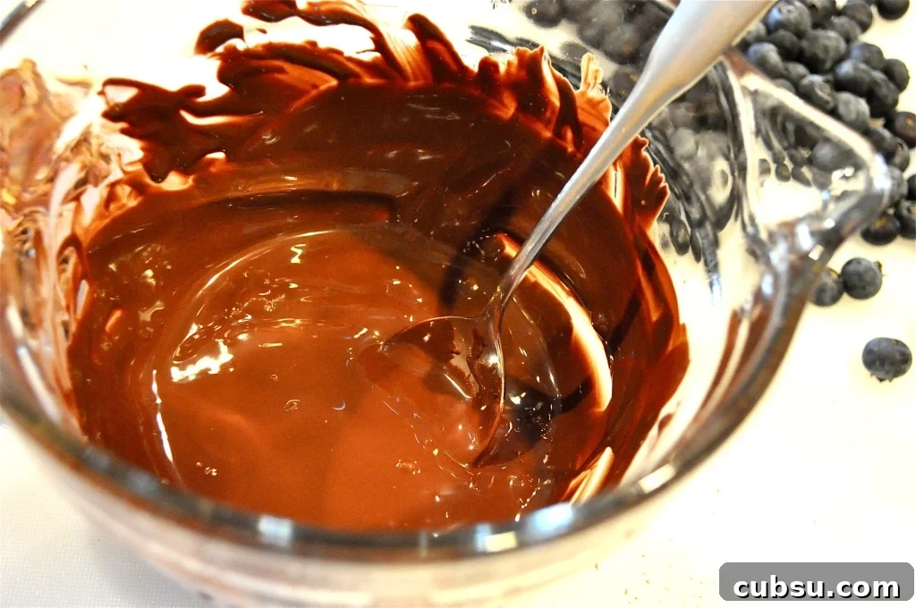 melted chocolate