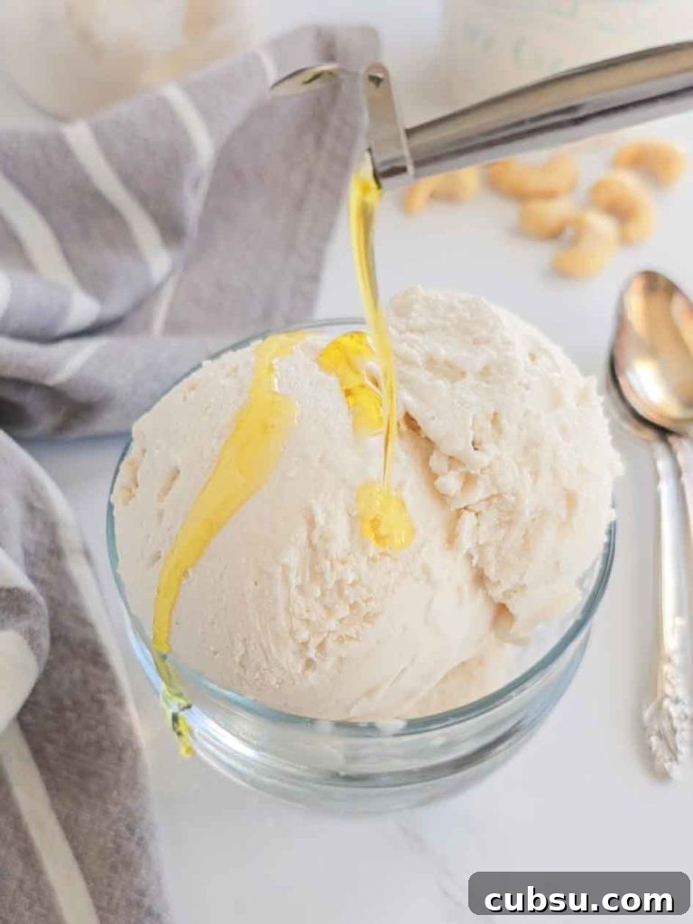 vanilla ice cream in a bowl