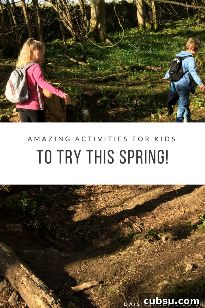 Fun Spring Activities for Kids: Outdoor Crafts, Games & Ideas 2 Amazing activities for kids to try this spring, spring bucket list fun