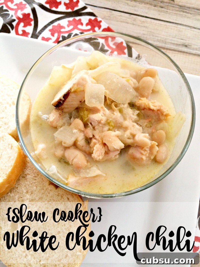 Slow Cooker White Chicken Chili Recipe