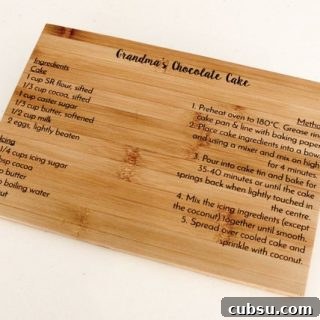 Image for Family Recipe Chopping Board | Etsy