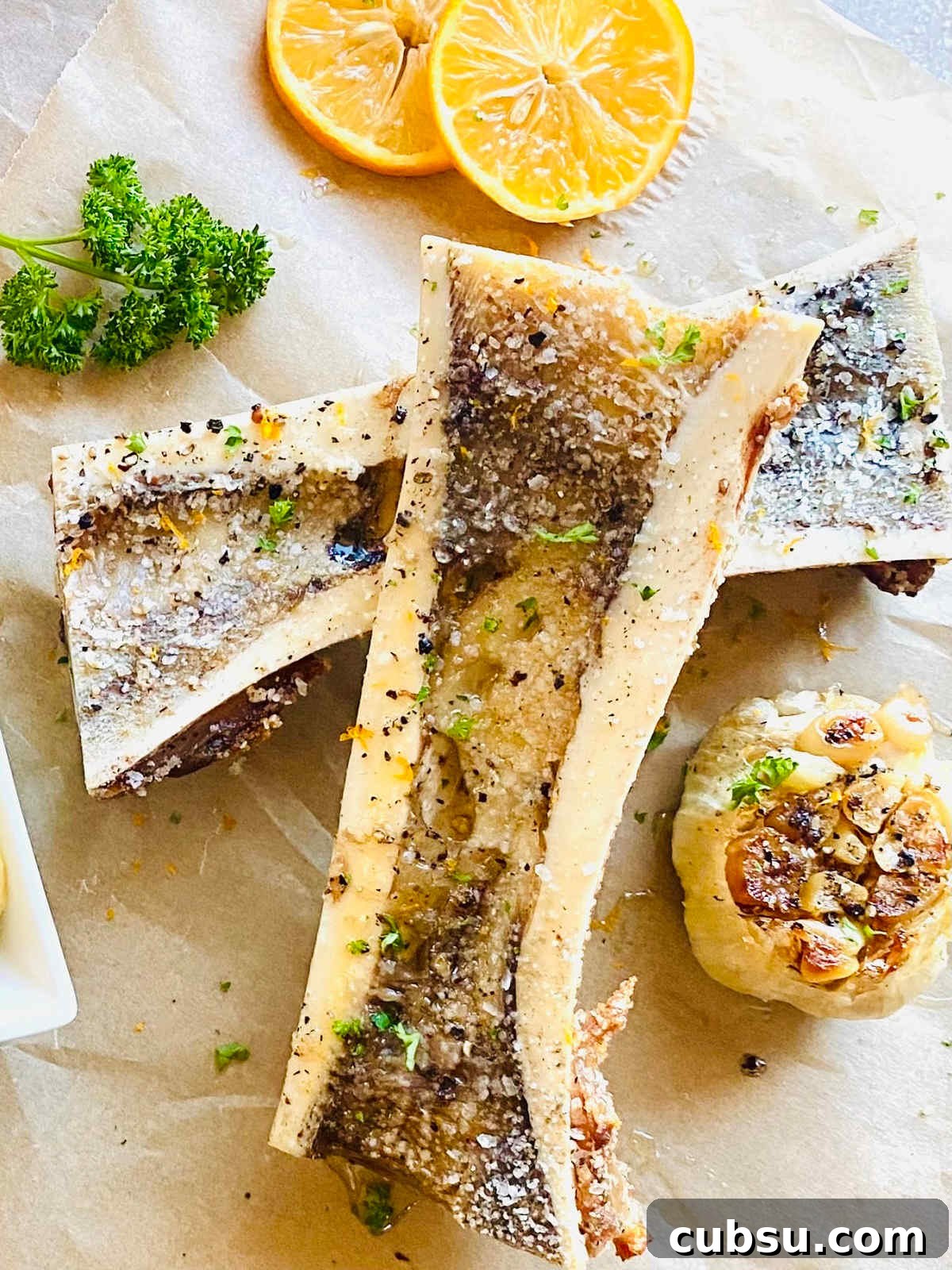 roasted bone marrow.