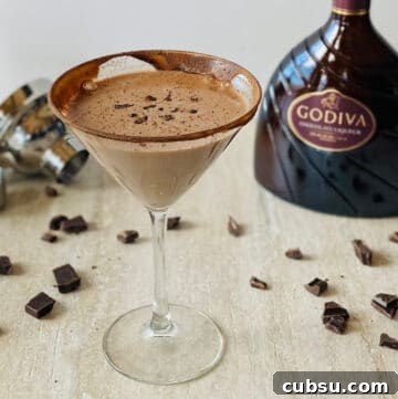 chocolate martini.