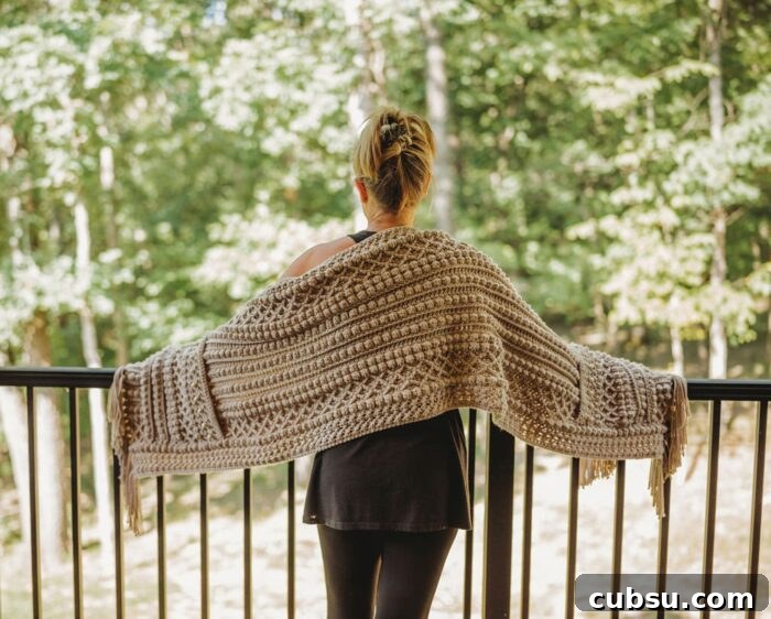 Boho Beaded Crochet Scarf Shawl with Pockets Tutorial 10 img 156497 9