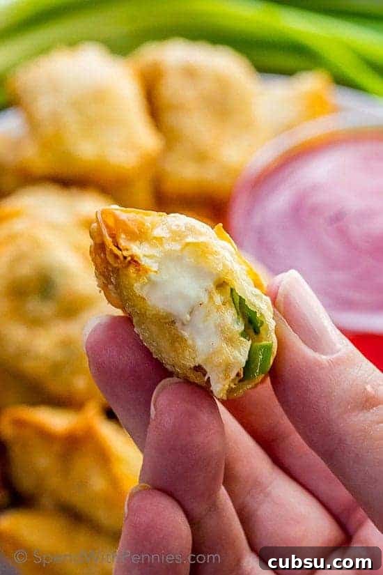 Crab and Cream Cheese Filled Wontons