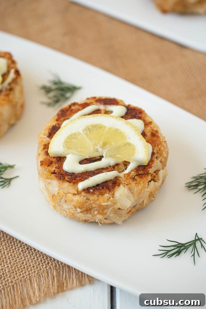 Dungeness Crab Cakes with Lemon Scallion Sauce