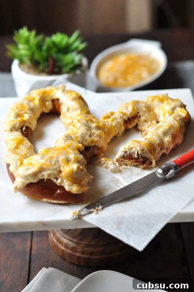 Maryland Crab Dip Pretzel