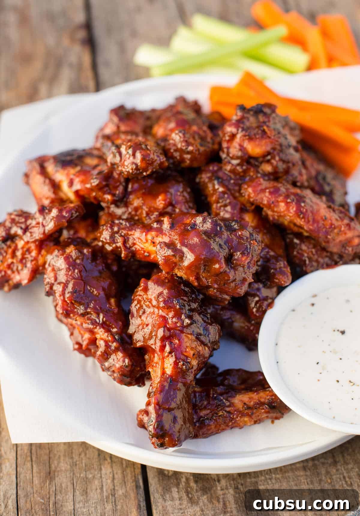 grilled chicken wings on a plate