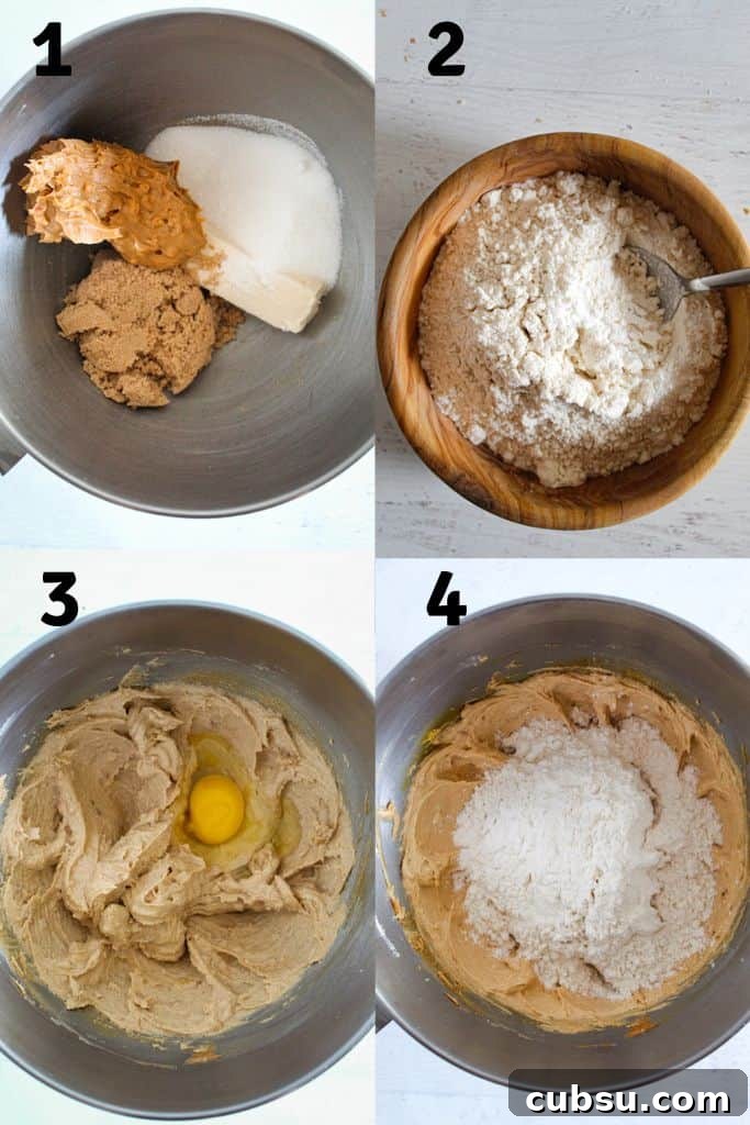 Gluten-Free Peanut Butter Cookies Recipe You’ll Love 5 steps to preparing cookies.