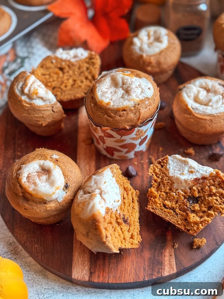 Pumpkin Cream Cheese Muffins with Chocolate Chips Recipe 5 delicous bakery style sweet breakfast treat
