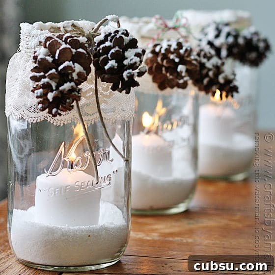 snowy-pinecone-candle-jars4