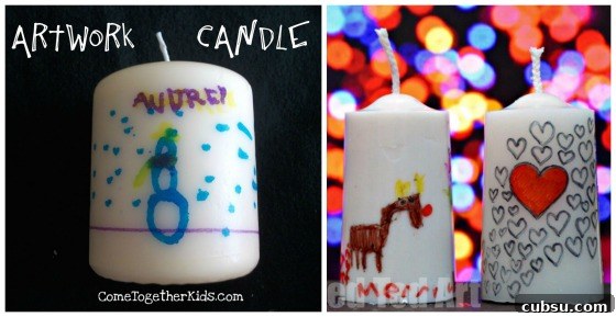 candles kids can decorate and give