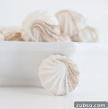 Mocha Meringue Cookies