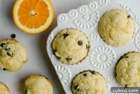 Orange Chocolate Chip Muffins with Zesty Orange Glaze